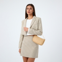 Сумка багет на молнии, цвет бежевый Сумка багет на молнии, цвет бежевый