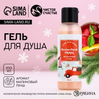 Гель для душа «Волшебной зимы», 100 мл, аромат малиновый пунш, Новый Год Гель для душа «Волшебной зимы», 100 мл, аромат малиновый пунш, Новый Год