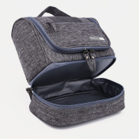 Косметичка, 2 отдела на молниях, цвет серый Косметичка, 2 отдела на молниях, цвет серый