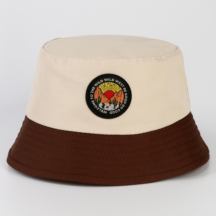 Панама детская для мальчика &laquo;Дикий мир&raquo;, цвет бежевый, р-р 54