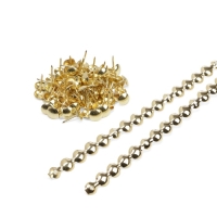 Лента декоративных гвоздей ТУНДРА, длина 1 м, 11х16 мм, золото, 10 шт Лента декоративных гвоздей ТУНДРА, длина 1 м, 11х16 мм, золото, 10 шт