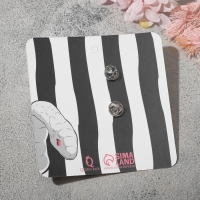 Новый год! Символ года 2025! Значок &laquo;Катана&raquo; змея, цветной в серебре