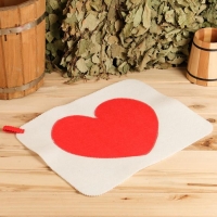 Коврик для бани "Сердце" МИКС Коврик для бани "Сердце" МИКС