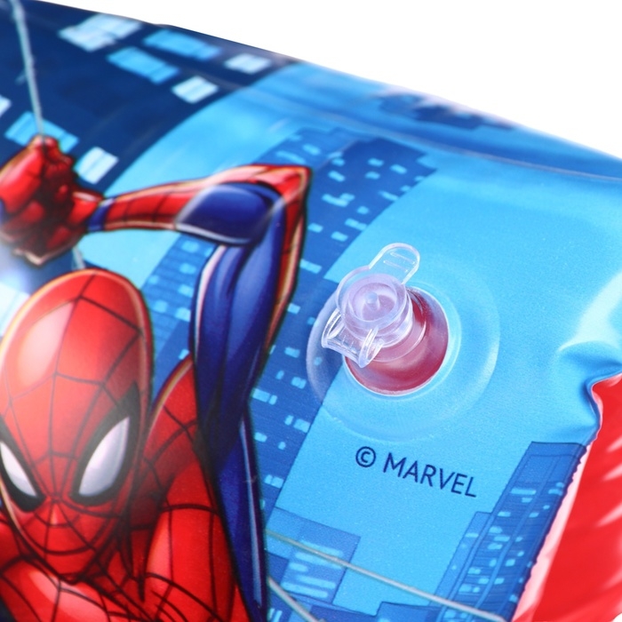 Нарукавники &laquo;Человек Паук&raquo;, детские, для плавания, 20х16 см., цвет синий