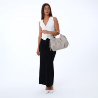 Сумка женская на молнии, цвет бежевый Сумка женская на молнии, цвет бежевый