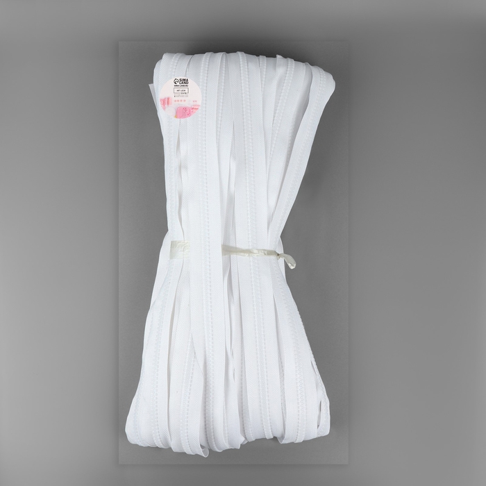 Молния рулонная &laquo;Трактор&raquo;, №8, 50 м, цвет белый