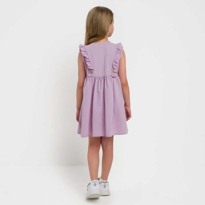 Платье детское на пуговицах KAFTAN, р. 34 (122-128), лиловый Платье детское на пуговицах KAFTAN, р. 34 (122-128), лиловый