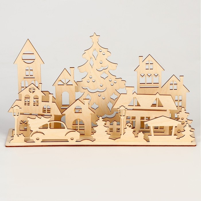 Новогодние заготовки для творчества. Украшение для дома &laquo;Новый год! Город&raquo;