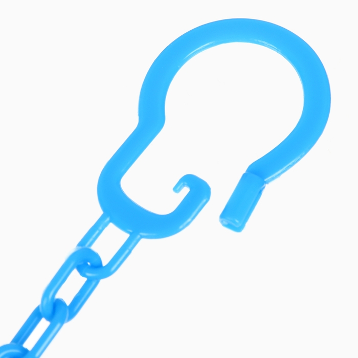 Набор: Соска - пустышка с держателем &laquo;Пингвин&raquo;, анатомическая +6 мес, цвет голубой