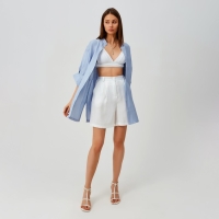 Рубашка женская MINAKU: Casual collection цвет голубой, р-р 50