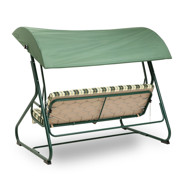 Качели садовые Качели садовые "Колорадо", 209 х 136 х 177 см, макс. нагрузка 300 кг, цвет зеленый