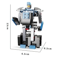 Конструктор инерционный &laquo;Внедорожник&raquo;, 2 варианта сборки, 129 деталей