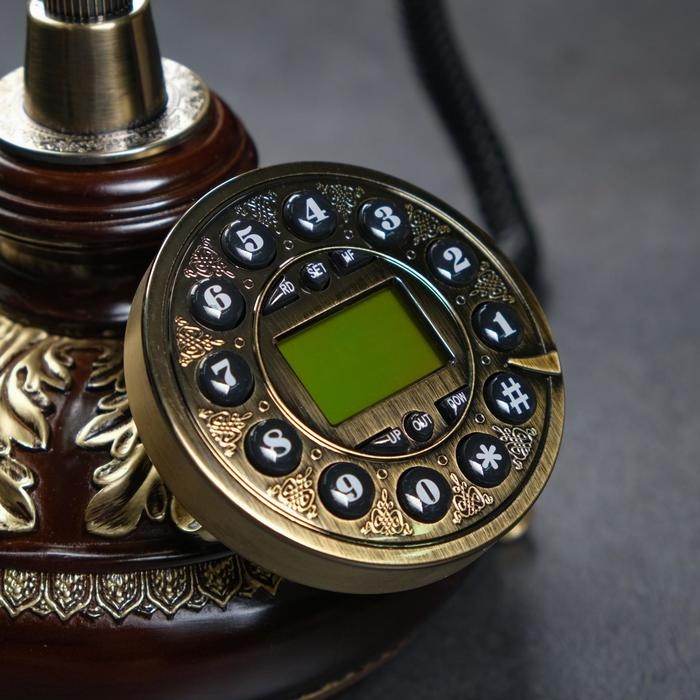 Ретро-телефон Ретро-телефон "Альсено", выложенный лаврами, 23 х 26 см