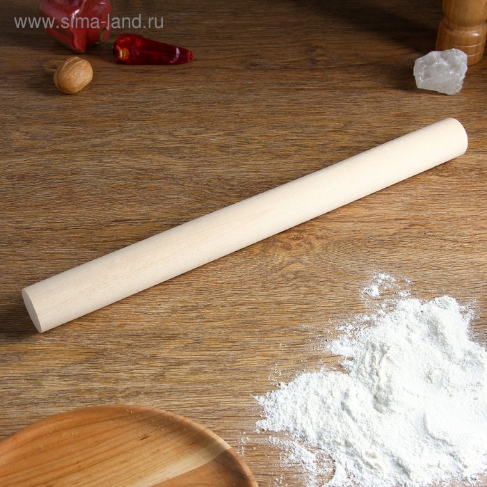 Скалка прямая, берёза, 40&times;3,5 см