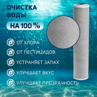 Картридж сменный ZEIN CTO-20BB, прессованный кокосовый уголь, 5 мкм