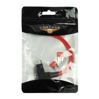 Удлинитель предохранителя двойной, мини 10А, провод 15 см Удлинитель предохранителя двойной, мини 10А, провод 15 см