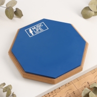 Набор барабанщика Music Life: Пэд тренировочный, d-8 дюймов + барабанные палочки, синий Набор барабанщика Music Life: Пэд тренировочный, d-8 дюймов + барабанные палочки, синий