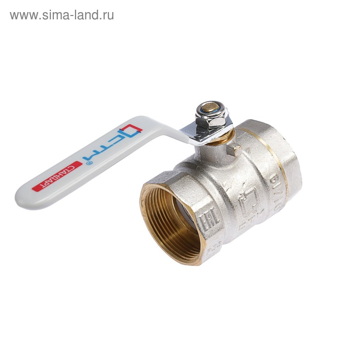 Кран шаровой Кран шаровой "СТМ" Стандарт, PN40, внутренняя/внутренняя резьба 1 1/2", рычаг