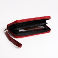 Кошелёк женский на молнии, цвет красный Кошелёк женский на молнии, цвет красный