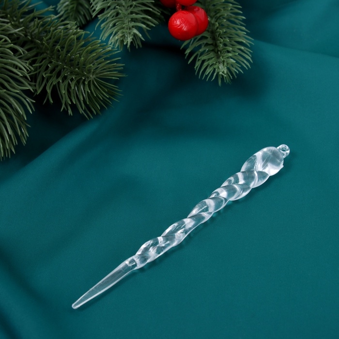 Ёлочные игрушки &laquo;Сосулька люкс&raquo; (набор 12 шт) узор, 13 см