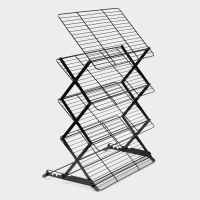 Решётка для глазирования и остывания кондитерских изделий, 4 яруса, 43,5×25,5×8 см, цвет чёрный Решётка для глазирования и остывания кондитерских изделий, 4 яруса, 43,5×25,5×8 см, цвет чёрный