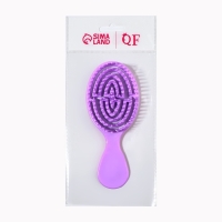 Расчёска - мини массажная, 5,5 &times; 14 см, цвет фиолетовый