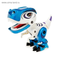 Робот динозавр &laquo;Минизаврик&raquo;, интерактивный: реагирует на касания, звук, свет, на батарейках, цвета МИКС