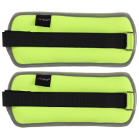 Утяжелители неопреновые ONLYTOP, 2 шт. х 0,25 кг, цвет салатовый