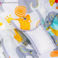 Шезлонг - качалка для новорождённых &laquo;Веселые зверята&raquo;, игровая дуга, игрушки МИКС