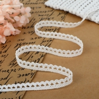 Кружево вязаное, 10 мм &times; 15 &plusmn; 1 м, цвет белый