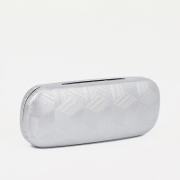 Футляр для очков на хлопушке, длина 16 см, цвет серый Футляр для очков на хлопушке, длина 16 см, цвет серый