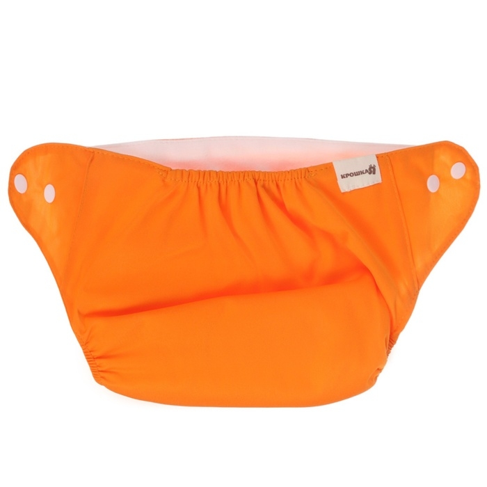 Многоразовый подгузник, 3-15 кг, цвет оранжевый, Крошка Я Многоразовый подгузник, 3-15 кг, цвет оранжевый, Крошка Я