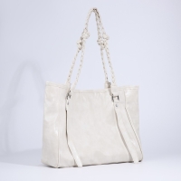 Сумка-шопер женская на магните, цвет белый Сумка-шопер женская на магните, цвет белый