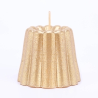 Свеча фигурная "Шар граненый", 6,5х6,5 см, бронза