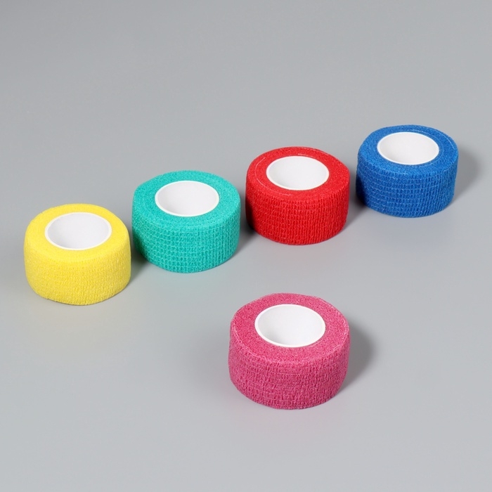 Лента-бандаж защитная, для пальцев, 2,5 см × 3 м, цвет МИКС Лента-бандаж защитная, для пальцев, 2,5 см × 3 м, цвет МИКС