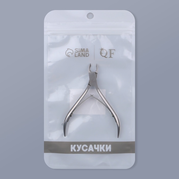 Кусачки маникюрные для кутикулы, двойная пружина, 9,5 см, длина лезвия - 3 мм