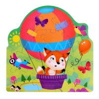 Фигурные пазлы 4 в 1 &laquo;Транспорт&raquo;, 9, 12, 15, 20 элементов