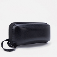 Футляр для очков на молнии, длина 16 см, цвет чёрный Футляр для очков на молнии, длина 16 см, цвет чёрный