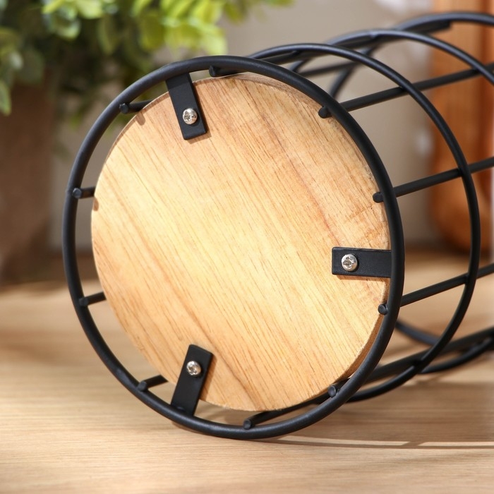 Сушилка для столовых приборов Доляна &laquo;Эстетика&raquo;, 11,2&times;11,2&times;16,5 см, цвет чёрный