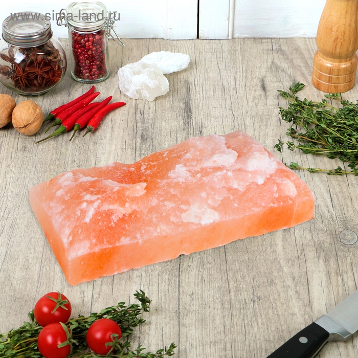 Кирпич из гималайской соли натуральная, 20х10х2,5, Кирпич из гималайской соли натуральная, 20х10х2,5, "Добропаровъ"