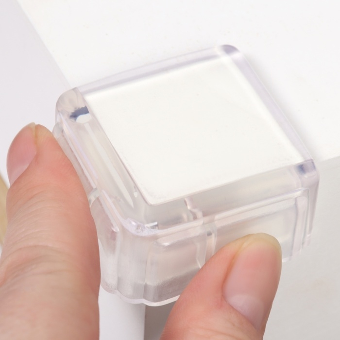 Защитные накладки на углы , квадратные, набор 4 шт., силикон, Крошка Я