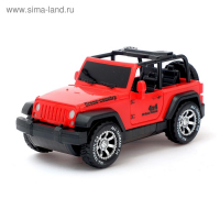 Машина &laquo;Джип&raquo;, открываются двери, свет и звук, работает от батареек, цвета МИКС