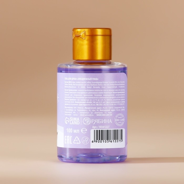 Гель для душа, 100 мл, аромат фруктового лимонада, Новый Год