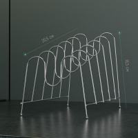 Подставка для крышек на 5 предметов Доляна, 22,5×20,5×16,5 см, цвет хром Подставка для крышек на 5 предметов Доляна, 22,5×20,5×16,5 см, цвет хром