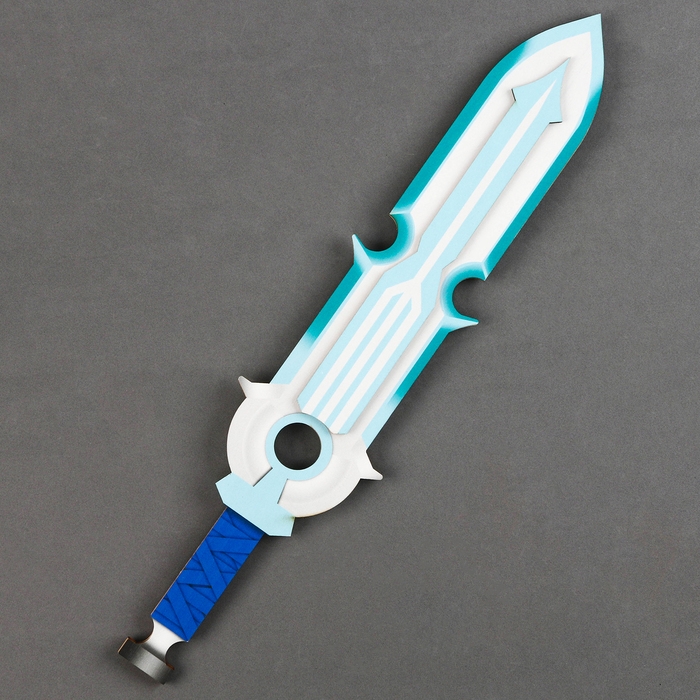 Деревянное оружие детское сувенирное &laquo;Меч&raquo;, голубой