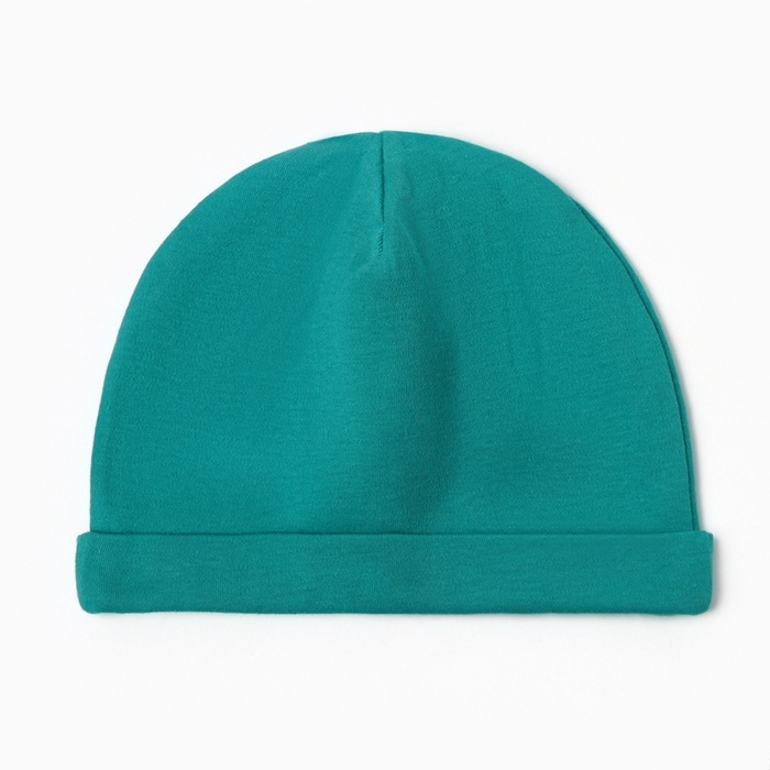 Шапка детская MINAKU "New Year's cars", цвет зеленый, размер 38