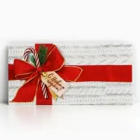 Конверт для денег без эффектов &laquo;С Новым годом&raquo;, бант, 16.5 х 8 см