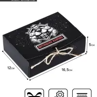 Коробка складная подарочная &laquo;Настоящему мужчине&raquo; 16.5&times;12&times;5 см