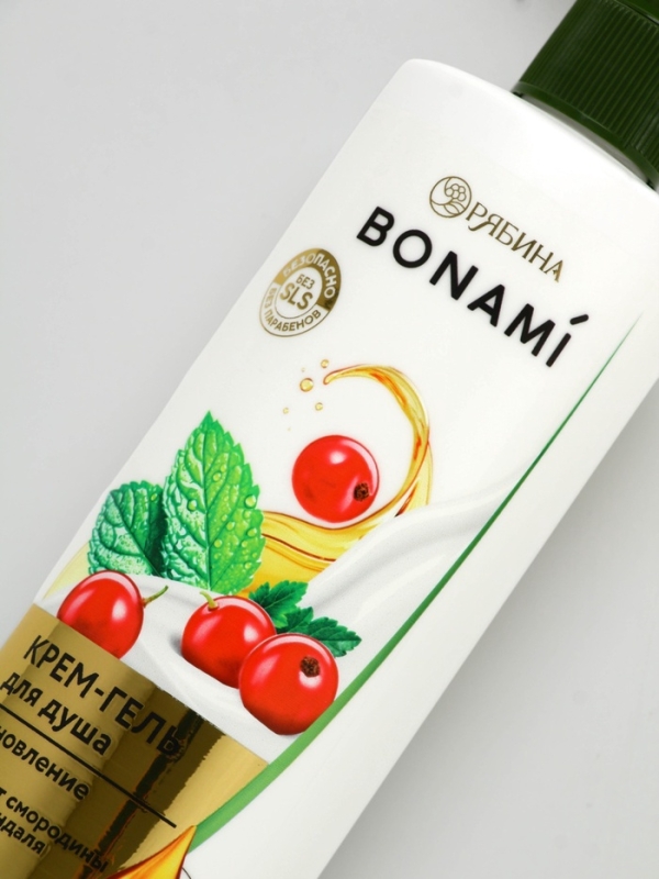 Крем-гель для душа "Красная смородина и мята", 400 мл