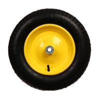 Колесо пневматическое, из полиуретана, d = 365 мм, ступица: диаметр 16 мм, длина 80 мм